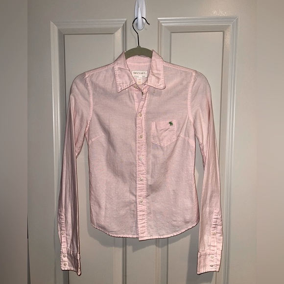 Abercrombie & Fitch Tops Abercrombie Fitch Pale Pink Button Down